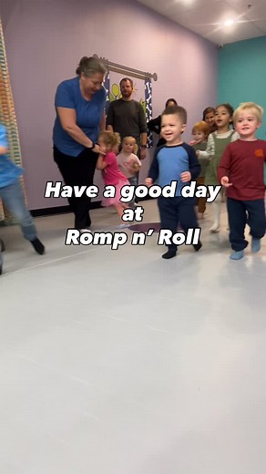 Good days feel easy when the room is full of color, laughter, and happy kids. Parents feel it. Kids feel it. Gonna have a good day. #toddleractivities #preschoolfun #learningthroughplay | Romp n' Roll