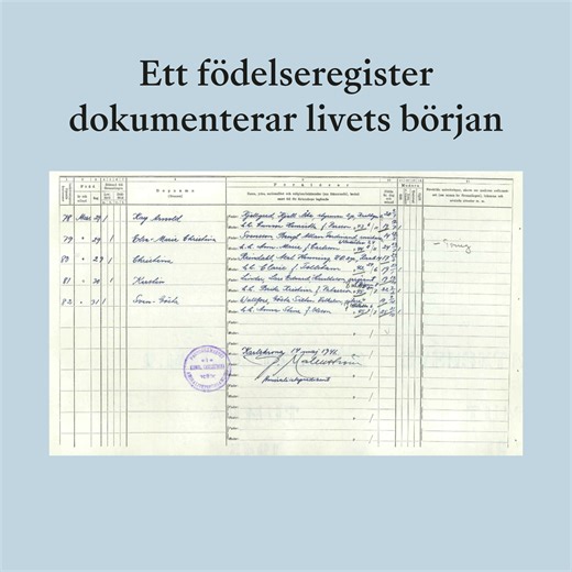 Att hitta dokumentet som visar när din förfaders liv började är ett alldeles särskilt ögonblick ✨ Det kan dessutom ge värdefull information till din Släktforskning, som vilka platser som dyker upp och vad föräldrarna hette. Gå in på ancestry.com och se om du kan hitta födelseregister för dina egna förfäder. | Ancestry
