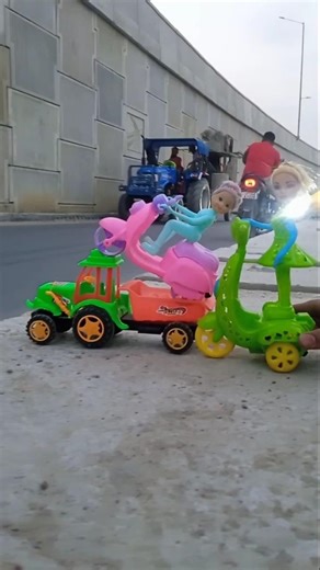 Amar monkey sukutar RC tractor Mahindra Remote Control Scooty Girl And Monkey Scooter Short ||😲