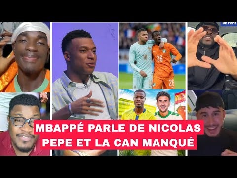 🚨 Kylian Mbappé parle de Nicolas Pépé 🇨🇮 avec la Côte d’Ivoire et de sa non sélection à la CAN Maroc