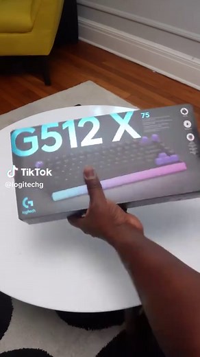 In hand and ready to customize: the new G512 X 75 Keyboard 🙌 How would this fit into your setup? 🎥 @booredatwork #gamingkeyboard #unboxing #pcgaming #logitechg
