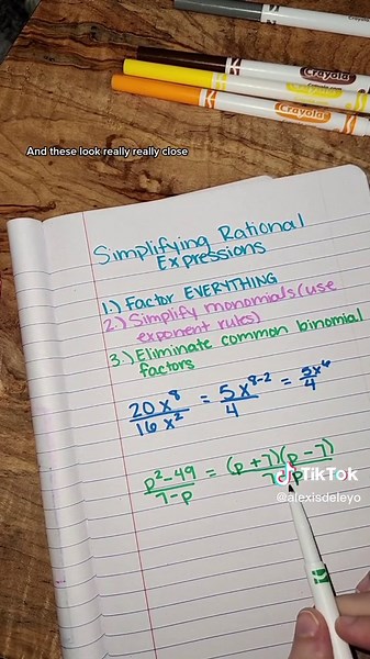 Simplifying Rational Expressions in Algebra