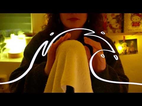 ASMR~ Waves sounds with a towel to help you relax 🌊