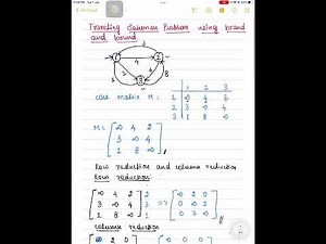 Traveling Salesman Problem using branch and bound