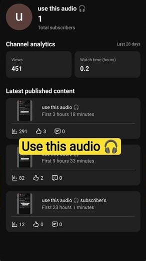 use this audio 🎧