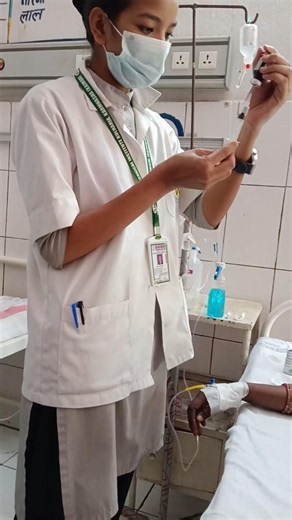 45th clinical duty 🏥 How to set IV Cannulization #ivcannula #viral