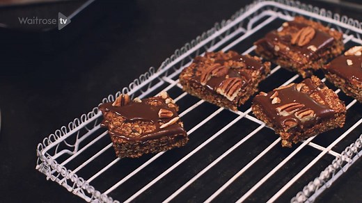 Watch Martha’s recipe for sticky toffee flapjacks – the ultimate hybrid of two delicious recipes, sticky toffee pudding and classics flapjacks. Get the recipe: http://bit.ly/29Um2hu | Waitrose & Partners