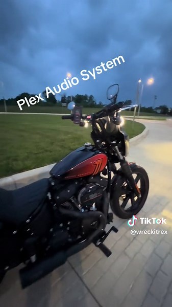 Plex Audio System finally installed. #plexaudio #harleydavidson #streetbob114