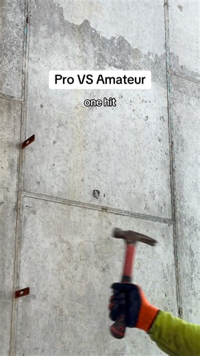 Zach Del Monaco on Instagram: "Soooo satisfying. Knocking off the forms ties from concrete pour #construction #contractor #concrete #satisfying #viral"