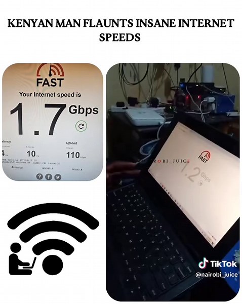 Kenyan Man Showcases Insane Internet Speeds