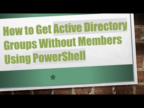How to Get Active Directory Groups Without Members Using PowerShell