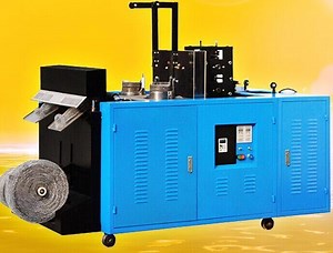 [Hot Item] Automatic Galvanised Steel Wire Mesh Pot Cleaner Scourer Making Machine