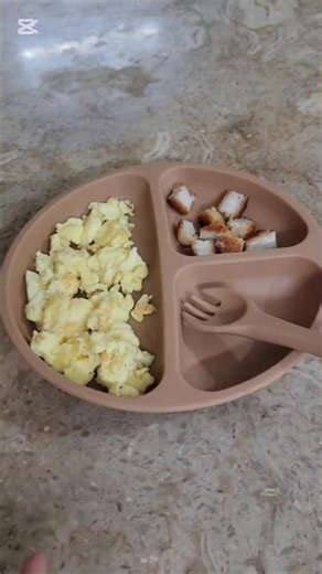 Soft scrambled egg for 9+ month baby🥚 (PS: avoid salt if still not introduced to baby) #baby #foryou
