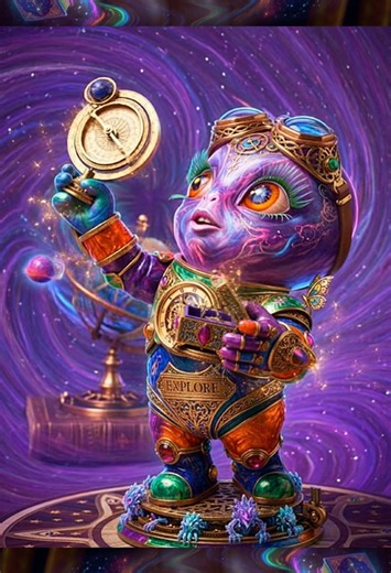 #foryou #fyp #trippy #spaceart #creative #steampunk #alien #cosmic #interstellar #scifiart #vibrantart #maximalism #psychedelic #surrealism #characterdesign #oddlysatisfying #digitalart #aivideo #astronomy #explorepage #homogeneousvacuum #spacebaby #astrobaby #stargazer #cosmicexplorer #steampunkstyle #aliencore #galacticart #interdimensional #fantasyart #littleexplorer