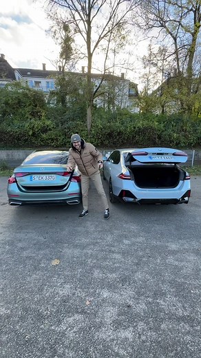 Mercedes E-Class vs BMW 5 Series Trunk Folding Comparison
