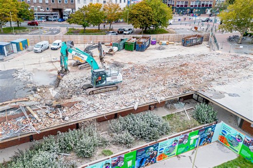 WATCH: Demolition work progresses at pace at old Gosport Bus Station