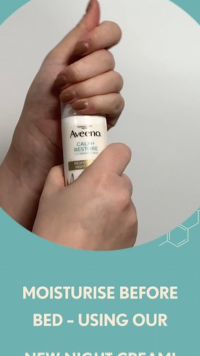 2023 rings in new skincare goals and routines 🙌​ With our NEW AVEENO®️ Re-Hydrating Night Cream as part of your PM routine, your skin will be thanking you 😘​ Aveeno is here for all your skincare needs!​ #Aveeno #PMRoutine #SensitiveSkin #TreatYourSkin #DrySkinRelief | Aveeno