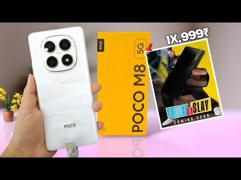 Poco M8 5G Launch date and Price in India | Poco M8 5G unboxing and Specs