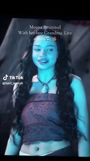 Moana live action reunited with Grandma scene