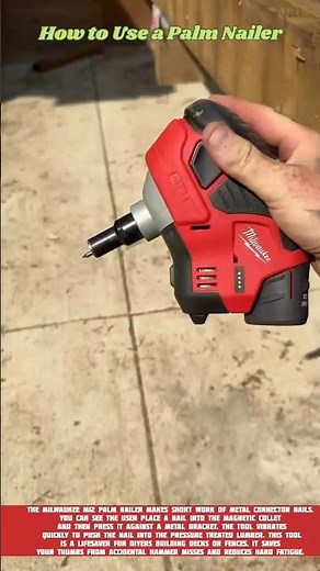 How to Use a Palm Nailer