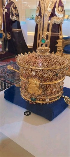 Items of State used in the Coronation of His Imperial Majesty Emperor Haile Selassie I and Her Imperial Majesty Empress Menen Asfaw, 95 years ago on the 2nd of November 1930 at St George's Cathedral in Addis Ababa, Ethiopia 🇪🇹🌍👑 These special items, perhaps once kept safe at Fairfield House, Home of HIM Emperor Haile Selassie 🦁🏡 in the 1930s, are today on display in the National Palace of Ethiopia - previously called by HIM Emperor Haile Selassie I, the Jubilee Palace. 95th Coronation Ises
