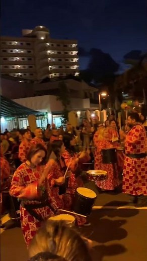 Amazing Street Drummers Performance at Night Festival Parade | Tourist Street Festival Drum Parade
