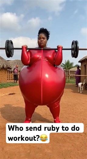 Who send Ruby to do workout?😂😂 #ai #funny #comedy #workout #barbellexercises #shorts