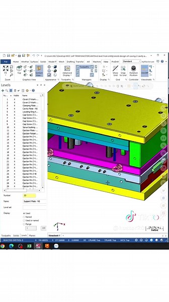 Quick tip mastercam P37. Find level from geometry #quicktip #mastercam #CNC #millingmachine #giacongcokhi #learning #fyp #cadcam