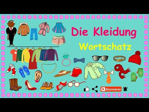 Die Kleidung |Deutsch lernen: Vokabeln - Wortschatz