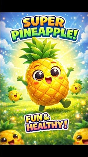 Super Pineapple 🍍 Fun Kids Animation | Healthy Fruit Cartoon for Children