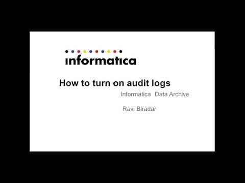 How to turn on audit logs in Data Archive?