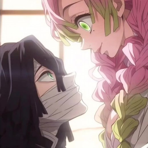 Mitsuri Kanroji and Iguro Obanai Kiss Scene Edits