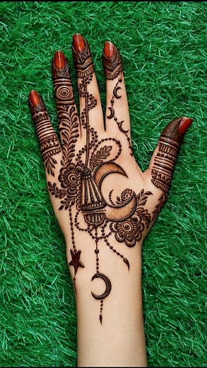 Eid special Easy Moon mehndi design | mehandi ka design | mehndi designs | mehndi ke designs