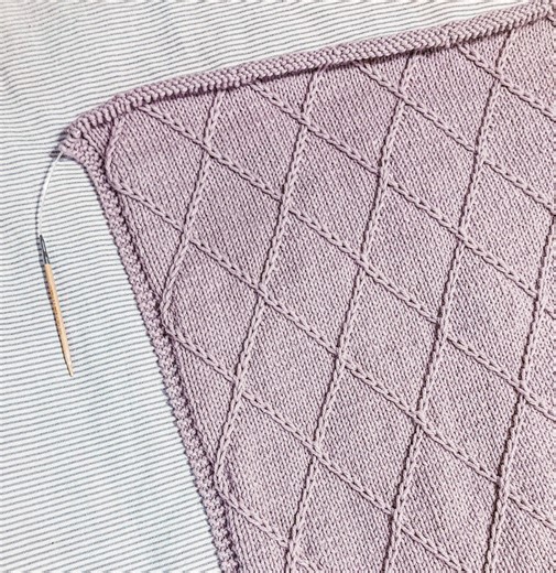 Easy Diamond Blanket Knitting Pattern: Beginner Cable Knit (PDF Pattern) - Etsy Canada