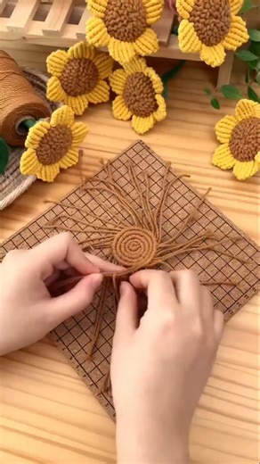 Macrame sunflower diy #2025