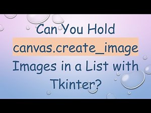 Can You Hold canvas.create_image Images in a List with Tkinter?