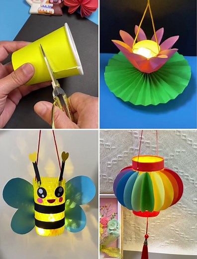 1M views · 3.2K reactions | Easy Paper Lantern Making Craft Tutorial | Kids Planet | Facebook