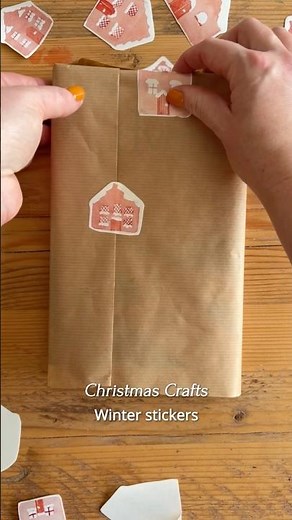 How to make your own Christmas stickers with basic supplies 🎄