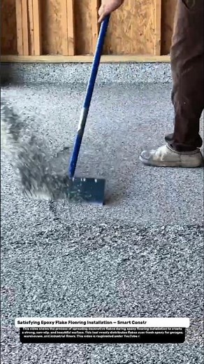 Satisfying Epoxy Flake Flooring Installation — Smart Construction Technology.