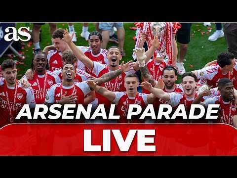 LIVE: Arsenal celebrate PREMIER LEAGUE parade after CHAMPIONS LEAGUE FINAL defeat