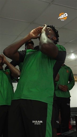 Richard Ngarava led the dressing room celebrations after an epic win over Australia and you don't wanna miss it 👌 Get your tickets for Zimbabwe's #T20WorldCup games now 🎟️ https://tickets.cricketworldcup.com/explore/c/icc-mens-t20-world-cup-2026 | ICC - International Cricket Council
