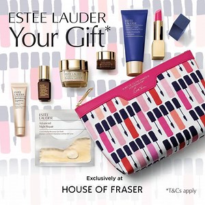 Your Gift FREE with two or more Estée Lauder purchases, one to be foundation or skincare, exclusively at House Of Fraser. Offer available instore and online (offer varies online). Ends 2nd September 2017. T&C’s apply.* | Estée Lauder UK