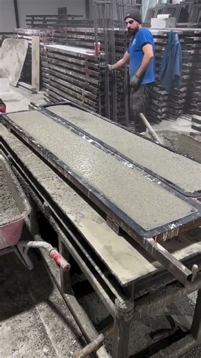 A very satisfying cast in place concrete pouring for precast slab using BRC wire mesh. #concrete