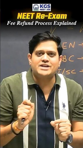 NEET Re-Exam Fee Refund Process Explained Step by Step #reneet #neetreexam #refundprocess #kgsneet
