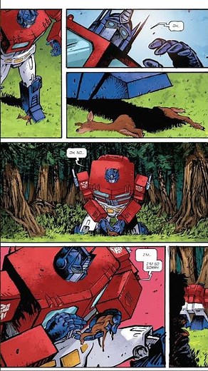 The 2 sides of Optimus prime in the skybound comic run #transformers #comics #optimusprime