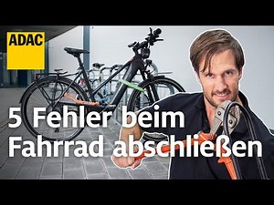 Die 5 größten Fehler beim Fahrrad abschließen – So schützt ihr es besser vor Diebstahl! | ADAC