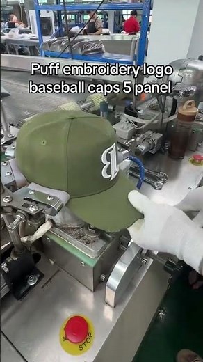 Making 3D Puff Embroidery Baseball Caps 🧢✨ | Custom Hats Factory