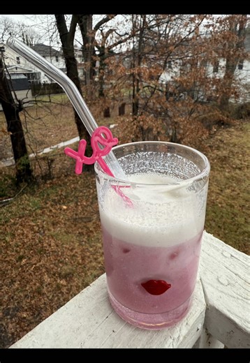 @Lindsay Arnold Cusick told me to make this Shirley Temple 🤤 Using @Chobani Toasted Coconut Vanilla & @drinkpoppi Shirley Temple