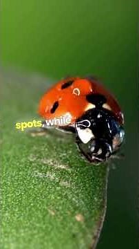 Uncovering Ladybug Spots 🐞#ladybug #animals #wildlife