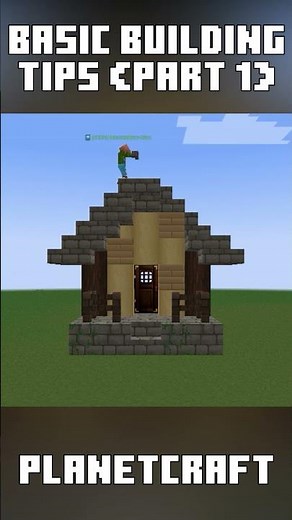 [Planet Craft - Planet of Cubes] Basic Building Tips Pt.1 #planetcraft #planetofcubes